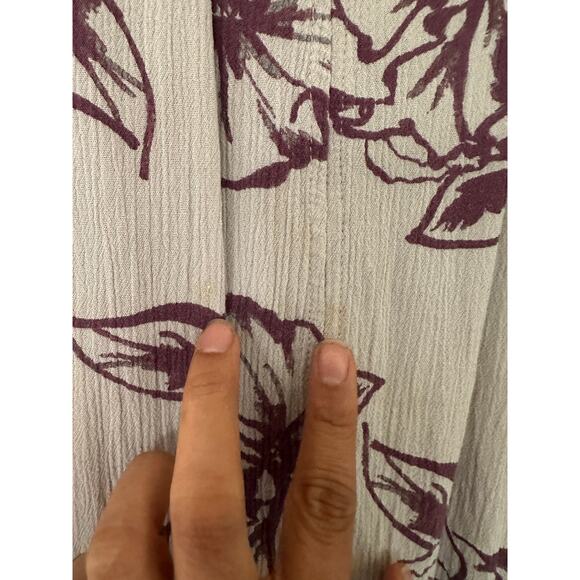 Free People Tree Swing Long Sleeve Tunic Dress Purple Gray Size Small Pockets - Picture 8 of 8